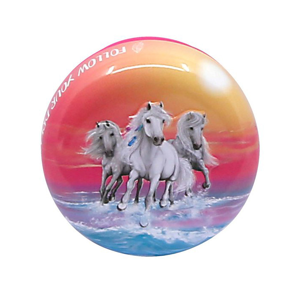Miss Melody Small Round Tooth Tin Horse Follow Your Dreams