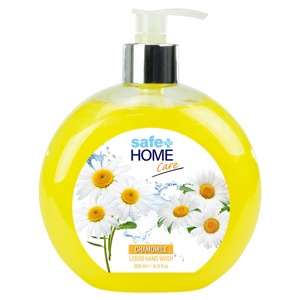 Safe Home Care Liquid Hand Soap Pump Trio 3 x 500ml Chamomile, Lavender & Jasmine