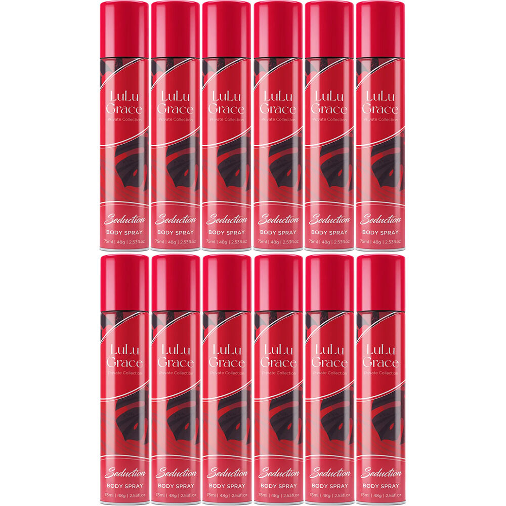 Lulu Grace Seduction Body Spray 75ml 12 Packs Fragrance Set for Women