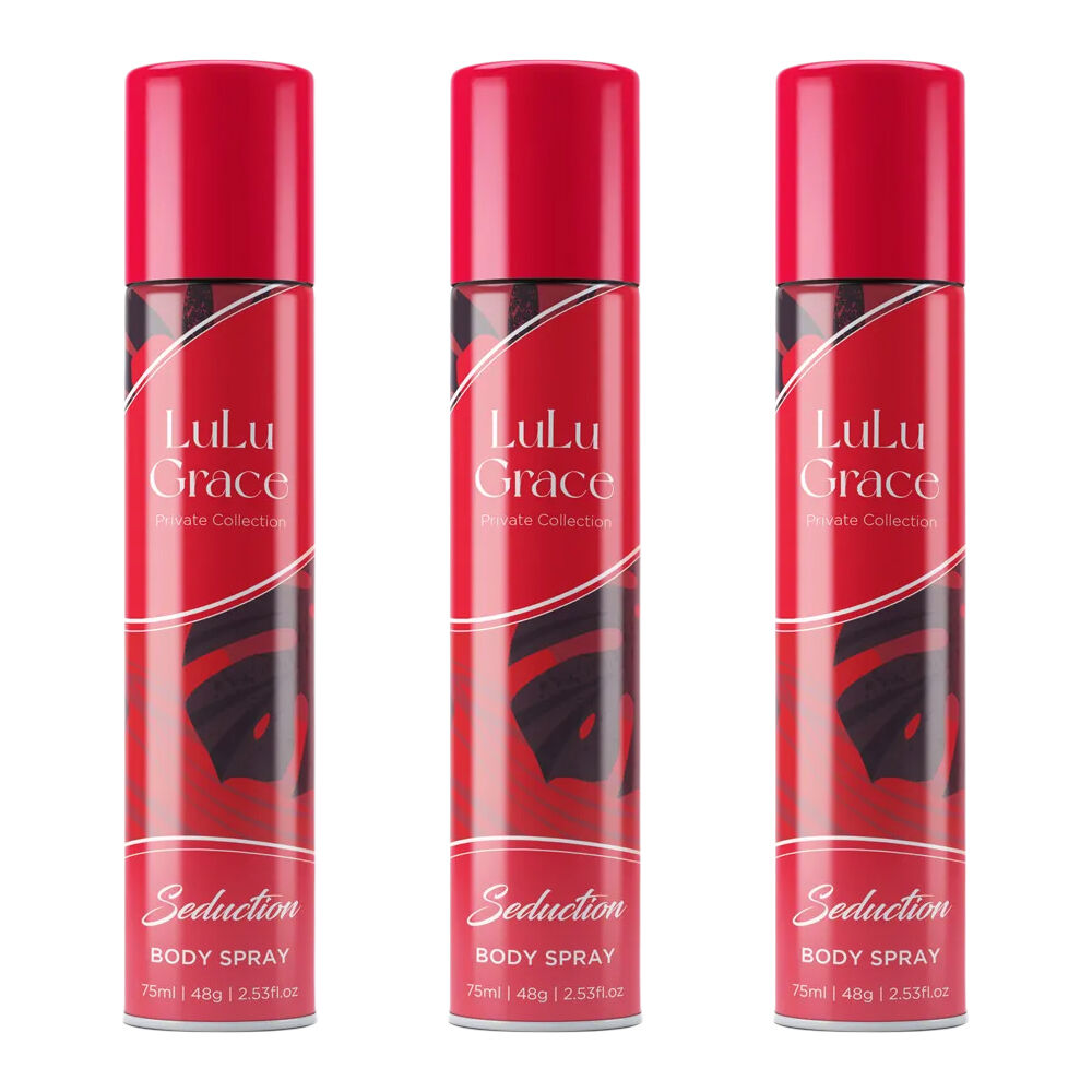Lulu Grace Seduction Body Spray Set 3 Packs 75ml Each