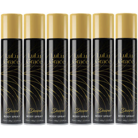 Lulu Grace Desire Body Spray Set 6 Packs 75ml Each