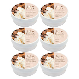 Lulu Grace Shea Butter Body Butter 200g 6 Pack Super Rich Cream Set