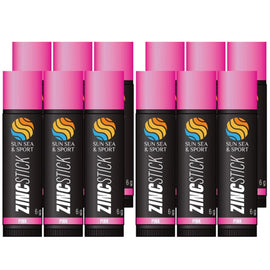 Sun Sea and Sport Pink Zinc Stick 12 x 6g WaterResistant Face & Body Paint