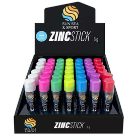 Sun Sea and Sport Multi Colour Zinc Stick 42 x 6g for Outdoor Fun