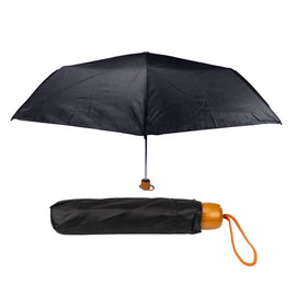 Compact Black Umbrella Travel Friendly Wind Resistant Stylish Design