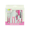 Baby & Me 6 Piece Pink Grooming Set with Brush Comb Clipper and Scissors