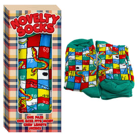 Unisex Snakes and Ladders Crew Socks Gift Boxed One Size Fits Most