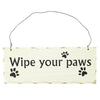 Home Decor Hanging Sign Wipe Your Paws Design For Log Lovers