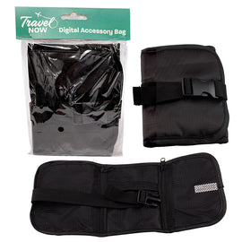 Travel Now Digital Accessory Organiser Black Tech Cable Storage Bag