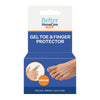 Better Home Care Now Medium Gel Toe Cap Ribbed Fabric Silicone Tube Strip 15.5 x 2.5cm