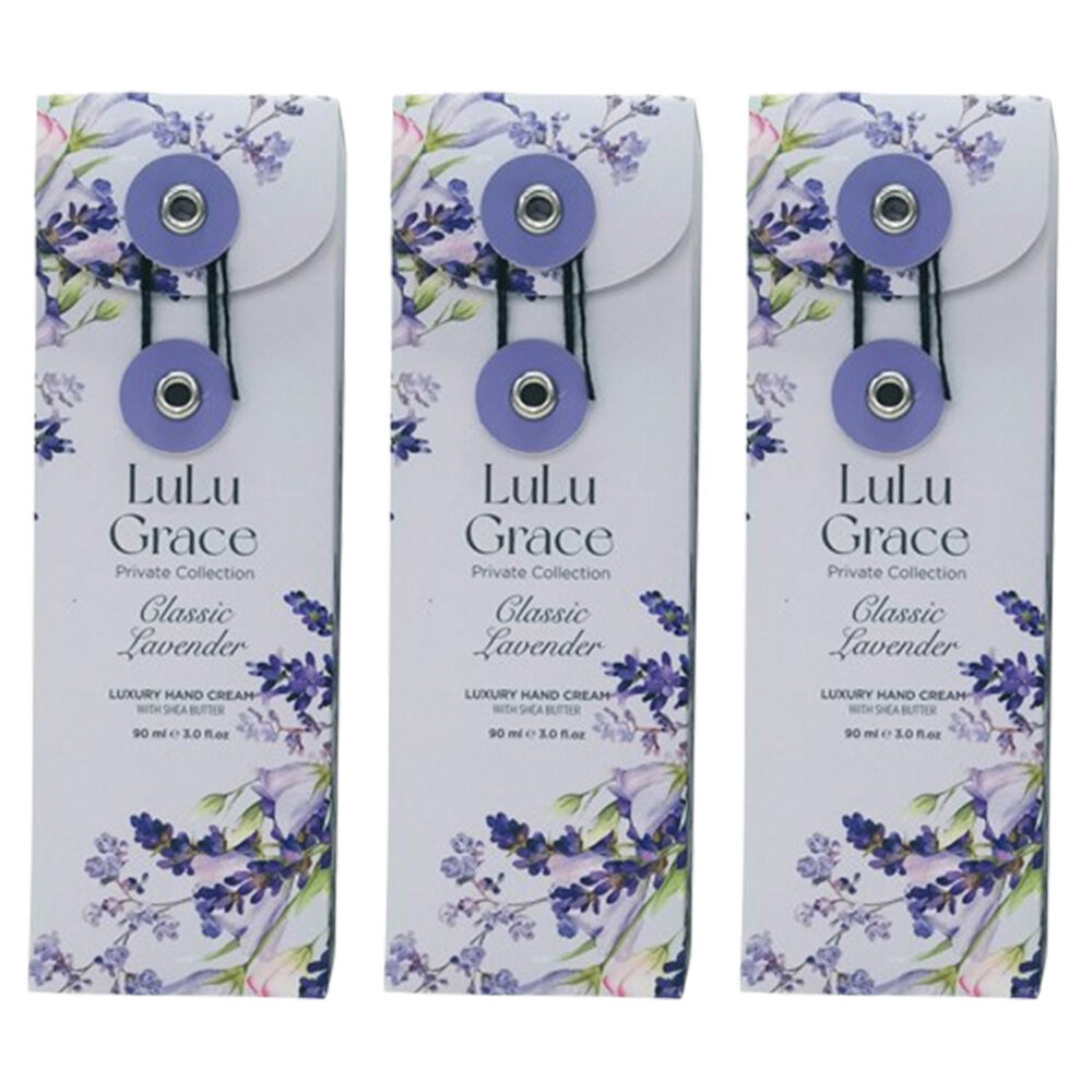 Lulu Grace 3 x Lavender Hand Cream 90ml