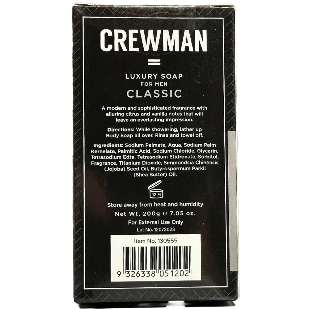 Crewman Mens Classic 200g Soap For Men