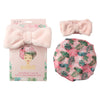 Beauty & Me Bath Headband and Shower Cap Gift Set Pink Hair Care Kit