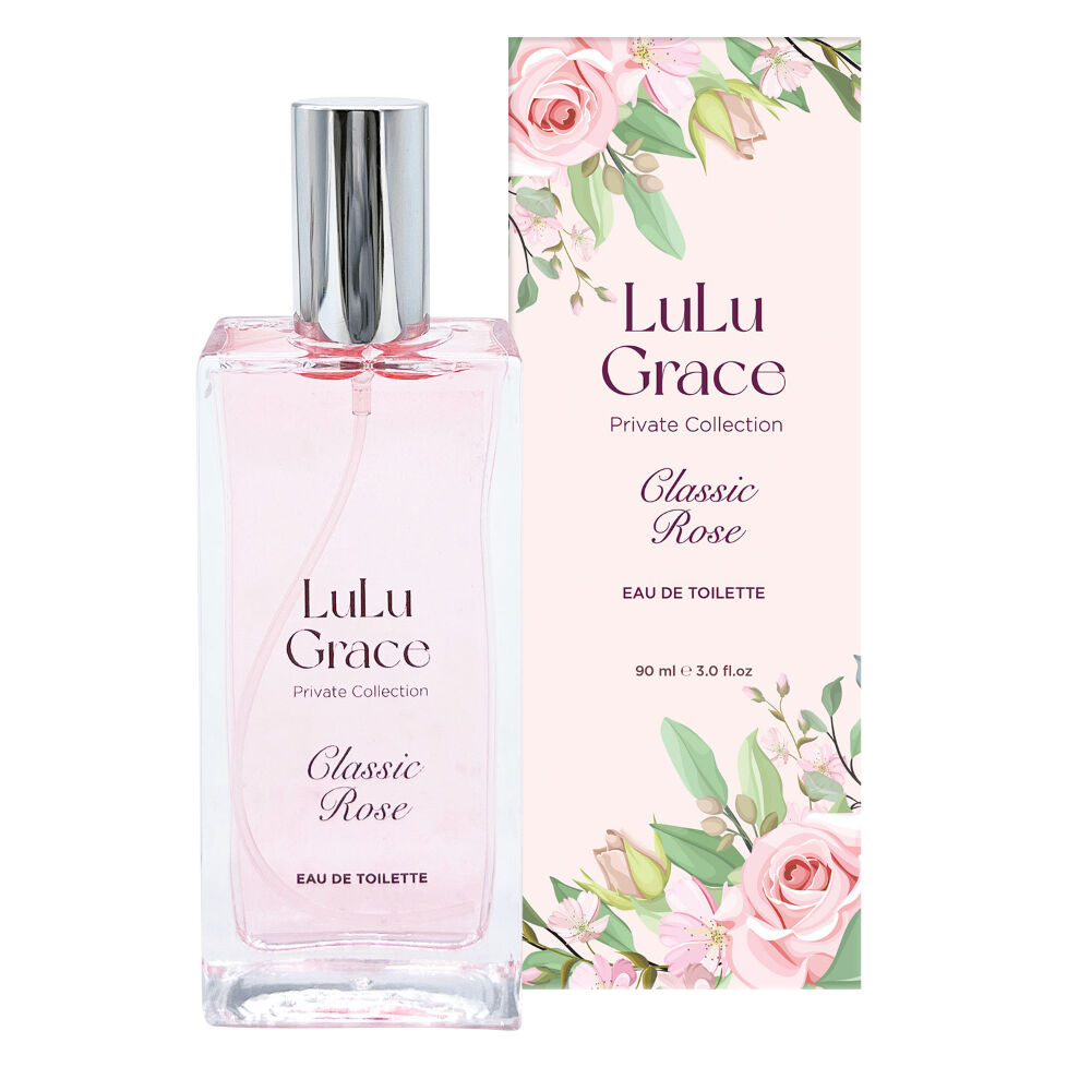 Lulu Grace Classic Rose Eau De Toilette 90ml Elegant Floral EDT Spray