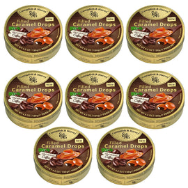 Cavendish and Harvey Caramel With Coffee Drops 130g Tin Sweets Candy Lollies x 8