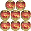 Cavendish and Harvey Raspberry & Peach Drops 175g Tin Sweets Candy Lollies x 8