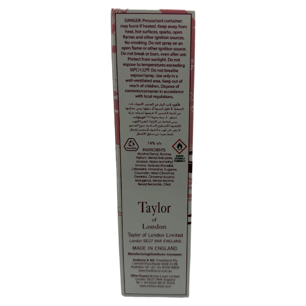 Taylor of London Parfum De Toilette Women Perfume 50ml White Satin Fragrance