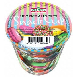 Olympic Fine Foods Licorice Allsorts Snack Cup 120g Classic Sweet Mix