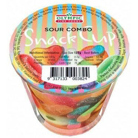 Olympic Fine Foods Sour Combo Snack Cup 120g Tangy Mixed Lollies
