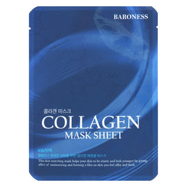 Baroness Collagen Face Mask Sheet 21g Hydrating & Firming for All Skin Types