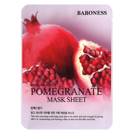 Baroness Pomegranate Face Mask Sheet 21g Hydrating & Anti-Aging Care