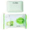 Jigott Exfoliating Body And Face Peeling Bar Soap 150g Cucumber x 11