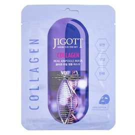 Jigott Collagen Extract Ampoule Sheet Mask 27ml Korean Cotton Face Mask