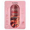 Jigott Red Ginseng Extract Sheet Mask 27ml Korean Cotton Anti Aging Face Mask x 4