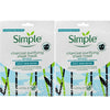 Simple Charcoal Purifying Sheet Mask 2x 21ml Value Duo Pack