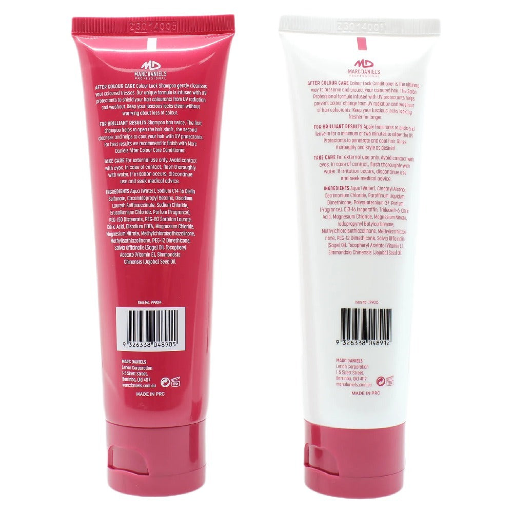 Marc Daniels After Colour Care & Lock Shampoo & Conditioner Travel Set 90ml
