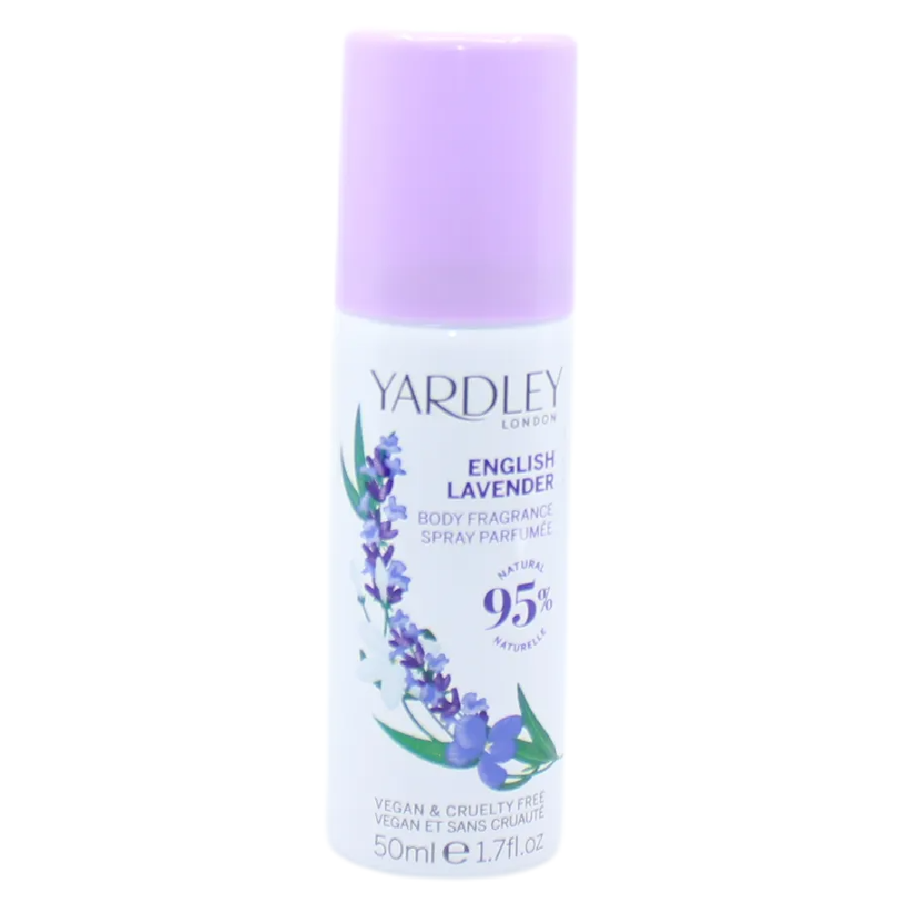 Yardley Body Spray Gift Set 4 x 50ml Lavender Rose Lily Honeysuckle Floral Mist