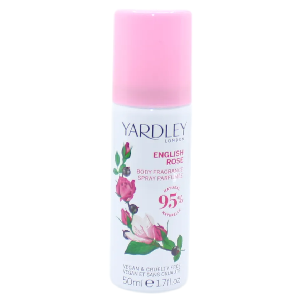 Yardley Body Spray Gift Set 4 x 50ml Lavender Rose Lily Honeysuckle Floral Mist
