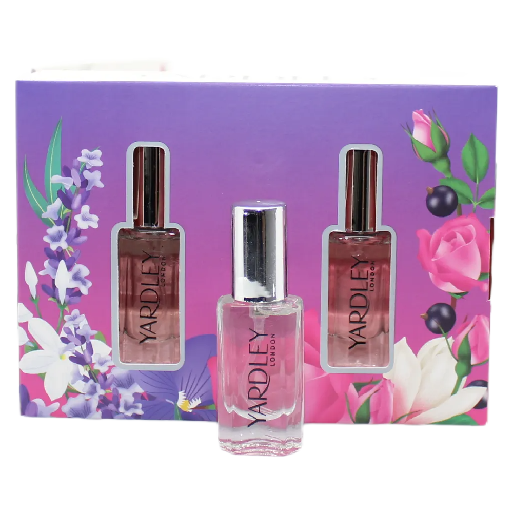Yardley Mini EDT Gift Set 2 x 10ml Lavender and Rose Vegan Friendly Fragrance