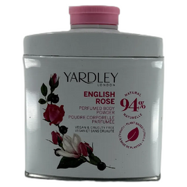 Yardley English Rose Body Powder Vegan Friendly 50g Plant Based Soft Skin
