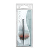 Basicare Point Tip Matte Black Stainless Steel Precision Tweezers 8.5cm