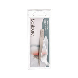 Basicare Stainless Steel Point Tip Tweezers Precision Hair Removal Tool