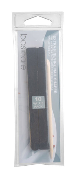 Basicare Extra Fine Nail Shaper 11.5cm Dual Sided Manicure Pedicure File