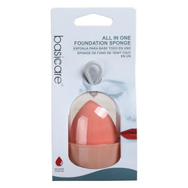 Basicare All In One Foundation Sponge Light Pink Makeup Blending Tool