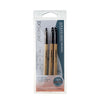 Basicare 3 Piece Lip and Eye Artist Makeup Brushes Set 13cm Nylon Bristles