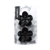 Basicare Black Flower Hair Clips Pack of 2 Secure Stylish Claw Accessories