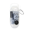Basicare Antimicrobial Snagless Elastic Hair Bands Black Clear 50 Pack