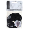Basicare Soft Flex Black Scrunchies Large 2 Pack Comfortable Secure Hold