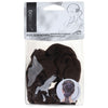 Basicare Soft Flex Brown Scrunchies Large 2 Pack Comfortable Secure Hold