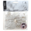 Basicare Soft Luxe Ivory Scrunchie Large Comfortable Secure Hair Accessory