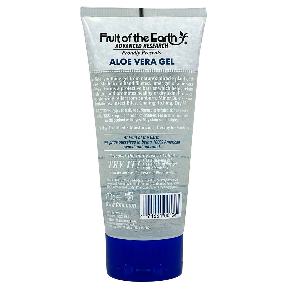 Fruit Of The Earth 6 x Aloe Vera Gel Moisturising Skin Care 170g Value Pack