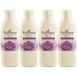 Enchanteur Alluring Body Lotion 4x200ml Rose Iris Vanilla Moisturiser for Women