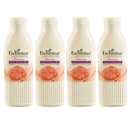 Enchanteur Stunning Body Lotion 200ml x 4 Moisturising Satin Smooth Skin