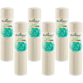 Enchanteur Gorgeous Perfumed Talc 200g x 6 Pack Silky Smooth Floral Powder