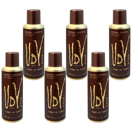 Ulric De Varens UDV Star Deodorant Spray for Men 200ml 6 Packs Set