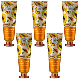 Australian Cosmetics Goats Milk Paw Paw Hand Cream 30ml x 5 Moisturising Set